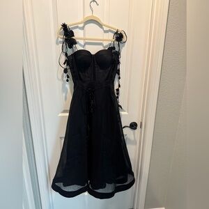 Zimmermann natura dress in black